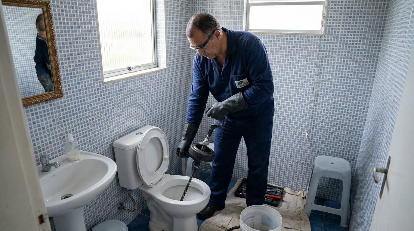 Desentupimento de vaso profissional em Petrolina‑PE